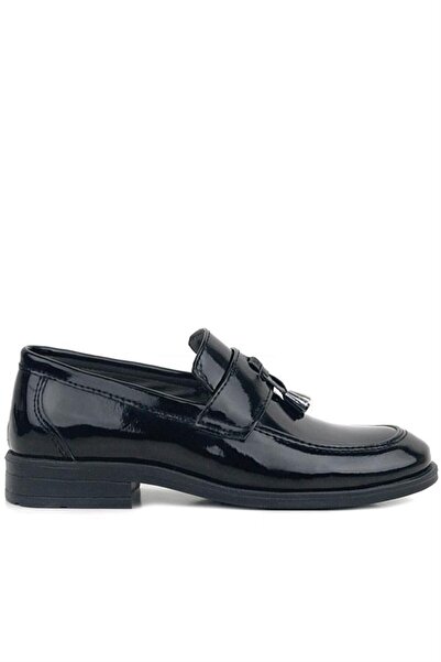 Rakerplus Loafer Μαύρο λουστρίνι Ανδρικά Κλασικά Παιδικά Παπούτσια