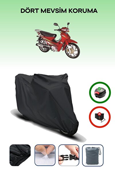 Breen Black Bisan Roadstar Cub Motorcycle Tarpaulin Rear Bag Compatible