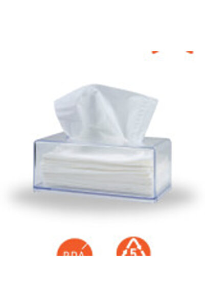 Ginza Maison Napkin Box, Acrylic, Transparent, 21x12x9 Cm