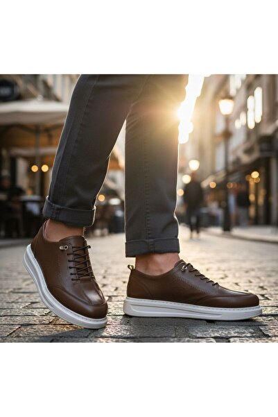 ÇBN SHOES Чоловічі повсякденні туфлі з натуральної шкіри, надзвичайно зручні - Taba 155