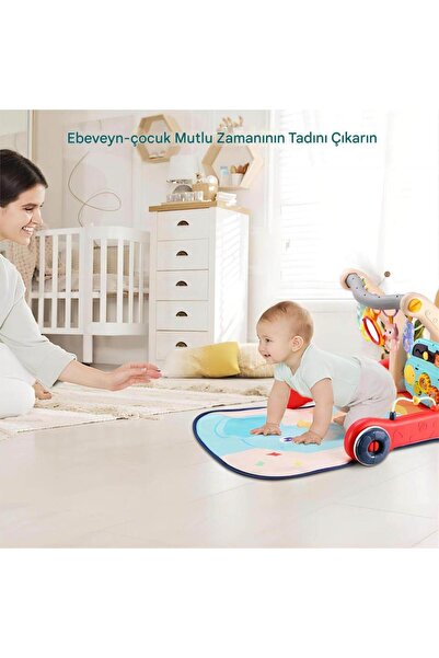 robokids 2‑in‑1 Gelişim Akıllı Yürüteç & Aktivite Masası | Müzikli & Işıklı, Ayarlanabilir Yükseklik