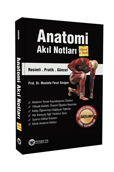 Güneş Tıp Kitabevi Anatomi Akıl Notları - Güncel 2. Baskı