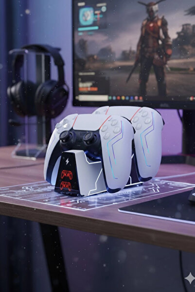 Blackbird Game Center PS5 Stand 2 Kol Şarj İstasyonu Göstergeli Dock TP5-0518B