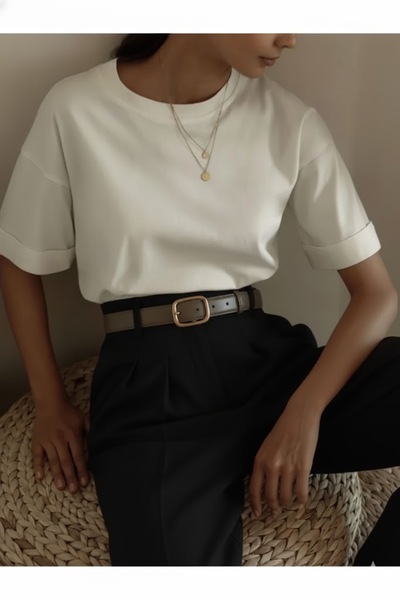 HATCELL Siyah Oversize Palazzo Pantolon