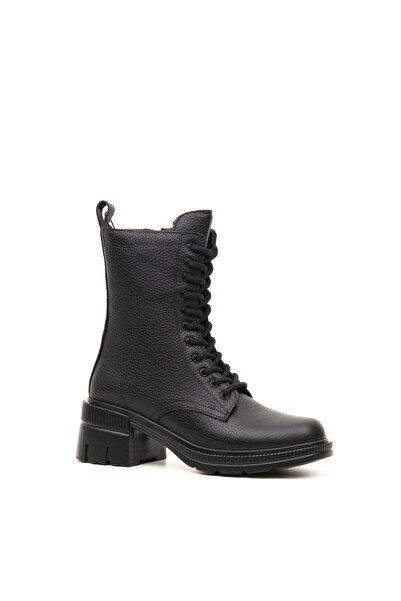 Bulls & Gulls Hakiki Deri Topuklu Kaymaz Taban Kadın Postal Bot