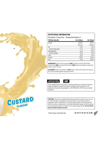 applied nutrition Critical Whey Blend, Custard, 2 Kg, High Levels of Protein & BCAAs