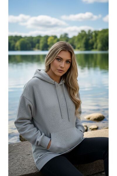 trendlina Sweatshirt Oversize Hooded