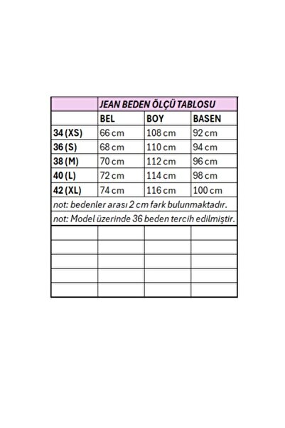 ESRAHELVACI Straight Paça Kesik Jean Pantolon