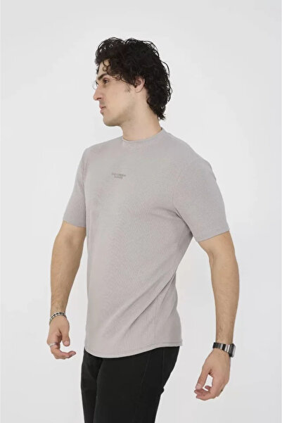 ARONA Mdb Unisex Crew Neck Lim Fit Thirt Dyed Gray