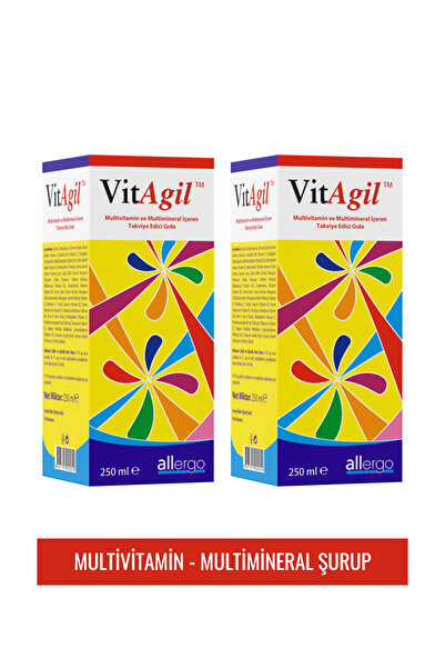 Vitagil Vitagil Multivitamin, Multimineral Şurup 250ml | 2'li Paket