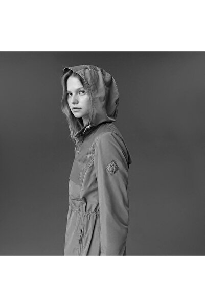 Desa Amoura Black Women's Hooded Water Repellent Raincoat