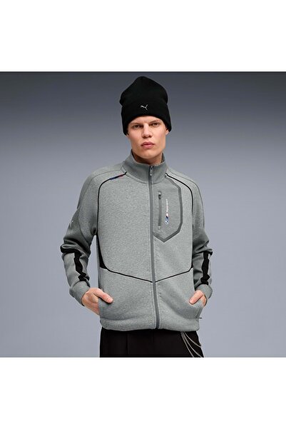 Puma Bmw MMS Hoodie Fermuarlı Jacket 630616 Erkek Eşofman Üstü GRİ
