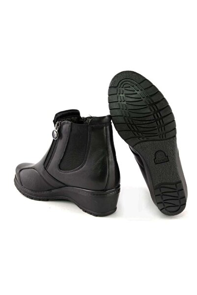 Forelli 25652-K Zenne Siyah Deri Halluks Comfort Bot