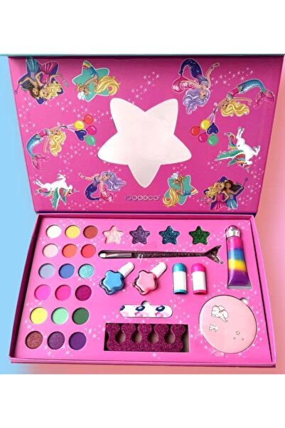 YerliToptan Kız Çocuk Oyuncak Makyaj Seti – Küçük Prenses, Çantalı ve Zararsı...