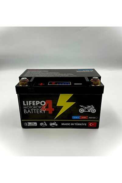 NowaPower 12v 6ah Motorsiklet Aküsü Lifepo4 Lithium Akü (150*85*95)