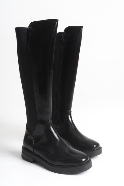 luuq shoes Γυναικείες μπότες BROOKY με λεπτομέρεια με φερμουάρ