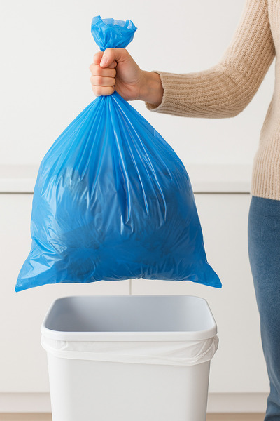 YOK YOK AMBALAJ Orta Boy Çöp Torbası – 55x60 cm Rulo 10’lu | Dayanıklı Sızdırmaz Çöp Poşeti 1 Paket