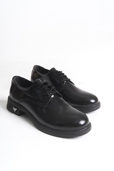 luuq shoes APEX Bağcıklı Rugan Kadın Oxford Ayakkabı