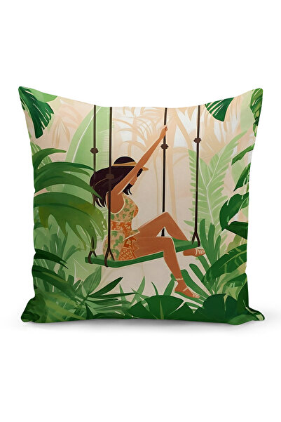 Bertille Home Husă de pernă cu imprimare digitală pe două fețe din seria Bohe...