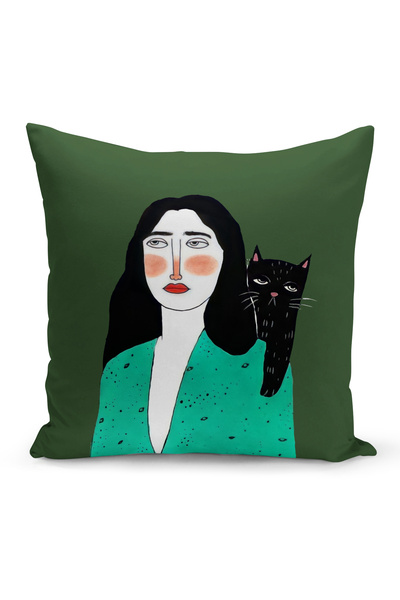 Bertille Home Retro Series Double Sided Digital Printed Throw Pillow Case (Retro Cushion Cover)