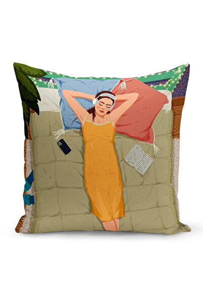 Bertille Home Двосторонній чохол на подушку з цифровим друком серії Bohemian Bohemian Cushion Cover