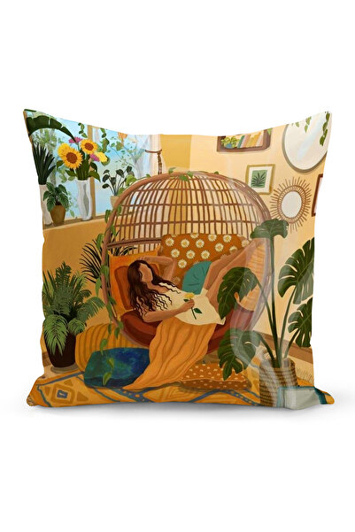 Bertille Home Bohemian Series Double Sided Digital Printed Throw Pillow Case (Bohemian Cushion Cover)