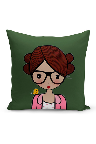 Bertille Home Retro Series Double Sided Digital Printed Throw Pillow Case (Retro Cushion Cover)