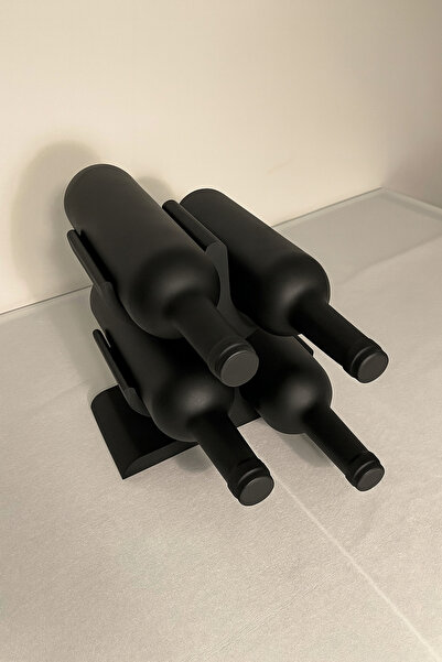 Print Zone Tree Winerack 4’lü Şaraplık / Modern Tasarım / Dekoratif Şarap Standı