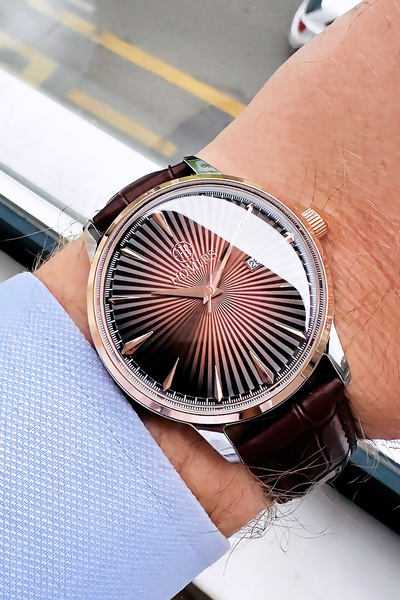 Homies Orijinal Kahverengi Hakiki Deri Kordon Erkek Kol Saati 3 Atm Su Geçirmez Hediye Bileklik Hme2039c2