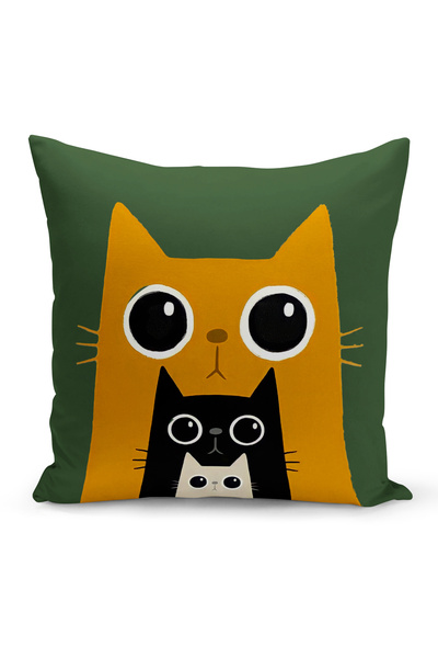 Bertille Home Retro Series Double Sided Digital Printed Throw Pillow Case (Retro Cushion Cover)