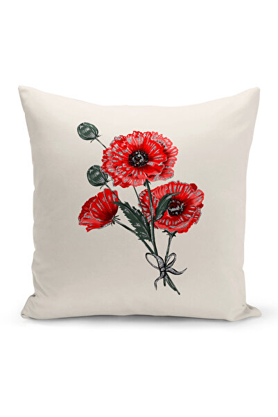 Bertille Home Κάλυμμα μαξιλαριού ριχτάρι διπλής όψης σειράς λουλουδιών (κάλυμ...