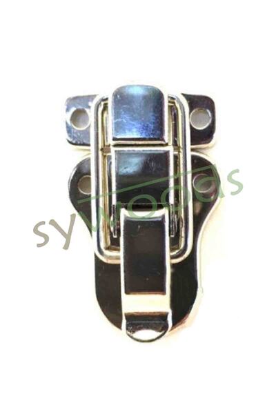 sywoods Küçük sandık klips bavul kilidi çanta tokası mandallı kilit 2 adet nikel