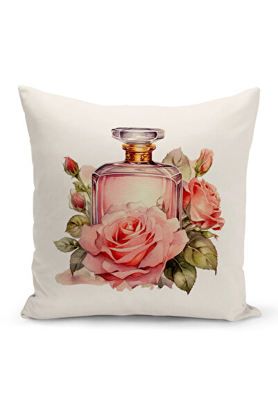 Bertille Home Husă de pernă cu imprimare digitală cu două fețe din seria Vint...