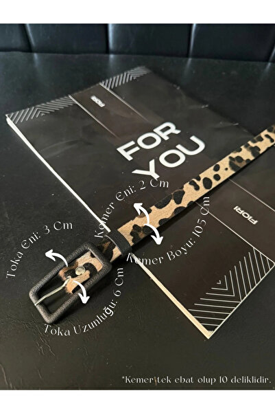 Fiori Dikdörtgen Kaplama Tokalı Ince Kadın Pantolon Kemeri, Ceket Kemeri, Göm...