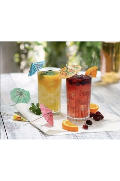 sinisgroupelektronik Renkli Şemsiye Kürdan 100 Adet/paket Sunum, Kokteyl, Doğ...