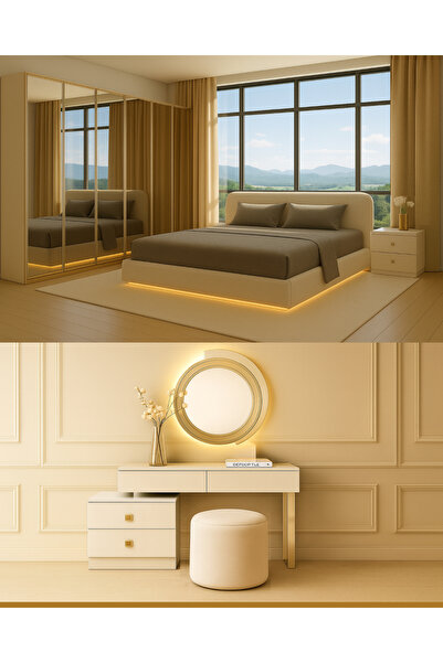 inegölmobilyası Zen Yatak Odası Takımı %100 MDF