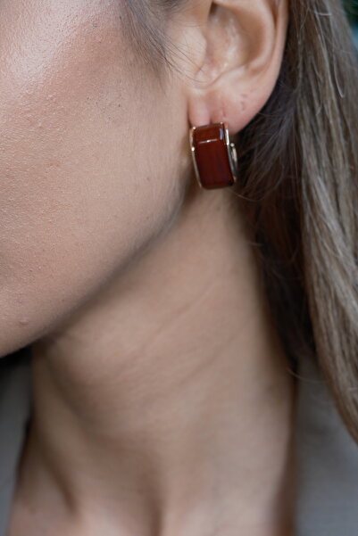 GİS JEWELRY Wine Earrings