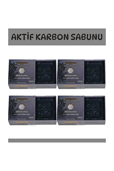 HMD BİTKİSEL KOZMETİK Aktif Karbon Sabunu 4 Ad X 125 Gr
