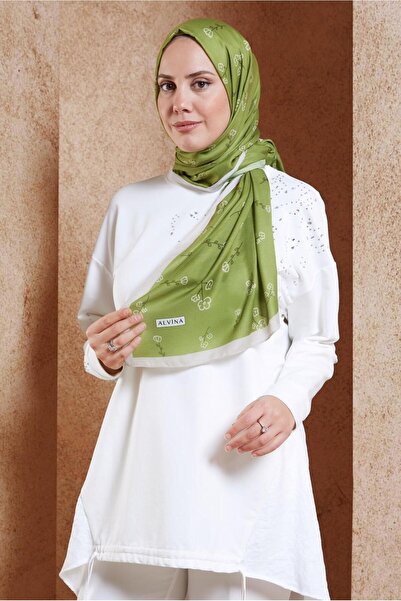 Alvina ALVİNA 7469 Μοντέλο Σάλι με λουλούδια