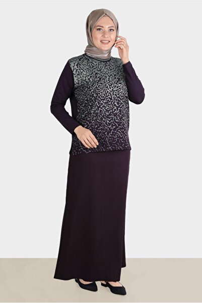 Alvina Patterned Knitted Viscose Blouse 20248