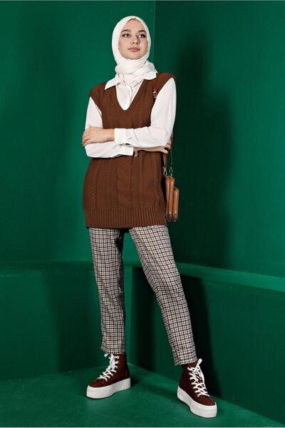 Alvina Knitted Detailed Knitwear Sweater 43122