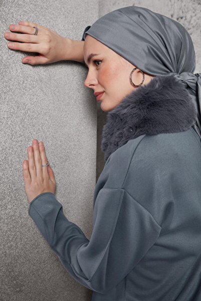 Alvina 45086 Model Fur Detailed Trousers Set