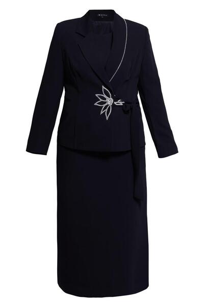 Alvina Three Skirts and Stone Detailed Suit 30353