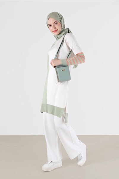 Alvina 3-COLOR TRICOT TUNIC WITH STRIP DETAIL 42106