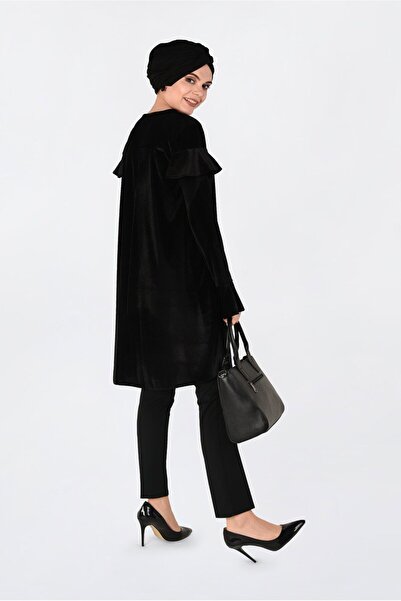 Alvina Velvet Tunic with Shoulder Volanes 4789