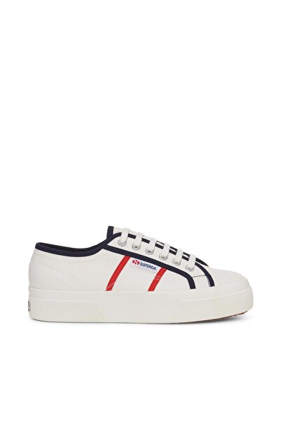 Superga 2740 Platform Colorblocking Unisex Beyaz Bileksiz Sneaker