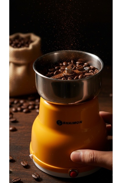 Biki Electric Coffee Grinder 160W – 50g Capacity Stainless Steel Blade, Fast ...