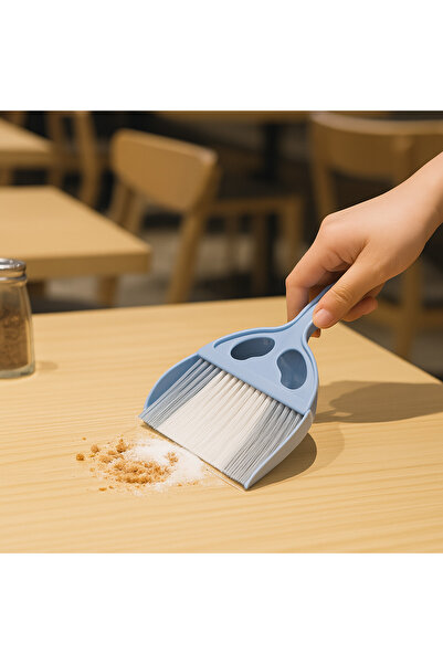 Titiz Small Plastic Broom with dustpan 3 Sets 20X17  CM