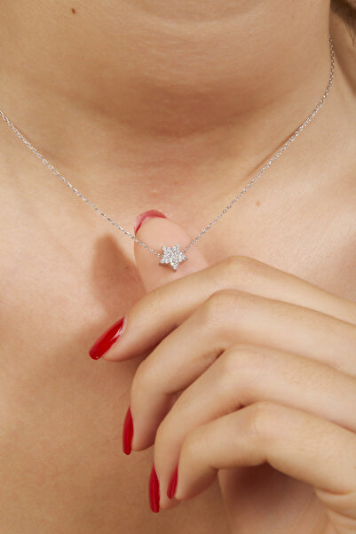 Joy of Jade Marie Kolye 1 Mikron Rodyum Kaplama (925 Ayar Gümüş Üzerine) Zirkonyum