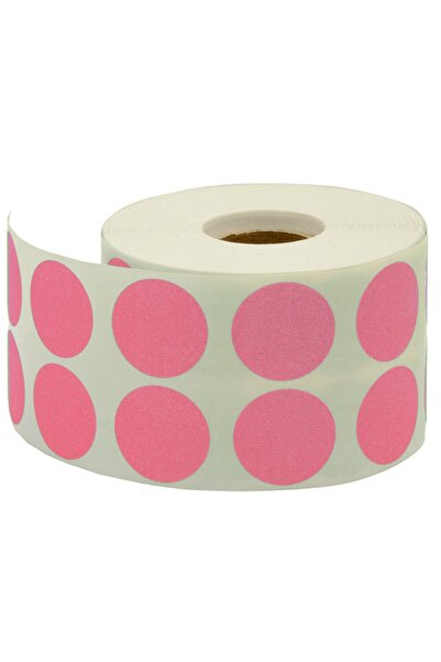 Tanex Etichetă cu punct de marcare 20 mm (2500 de bucăți etichete cu punct roz)